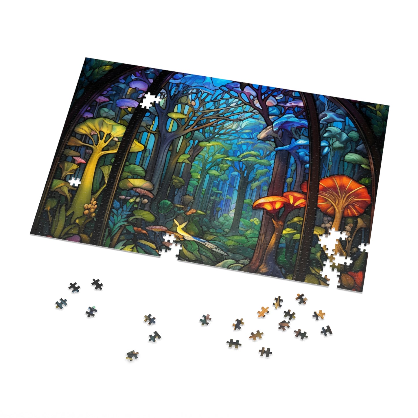 Stained Glass Fairytale Garden Jigsaw Puzzle - JOURNAL VENUE