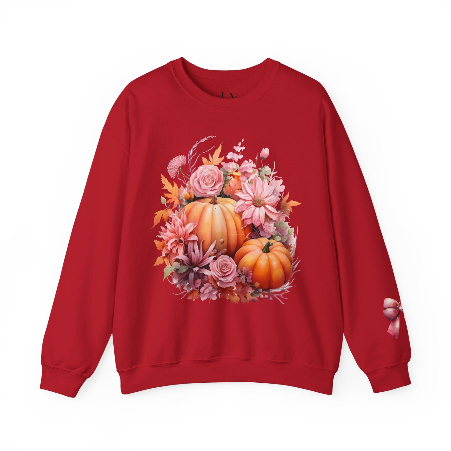 Pink Floral Pumpkin Sweatshirt