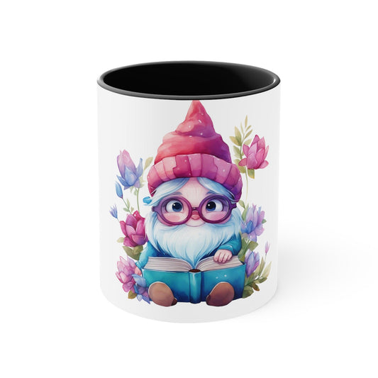 Gnome Bookworm Accent Coffee Mug - JOURNAL VENUE