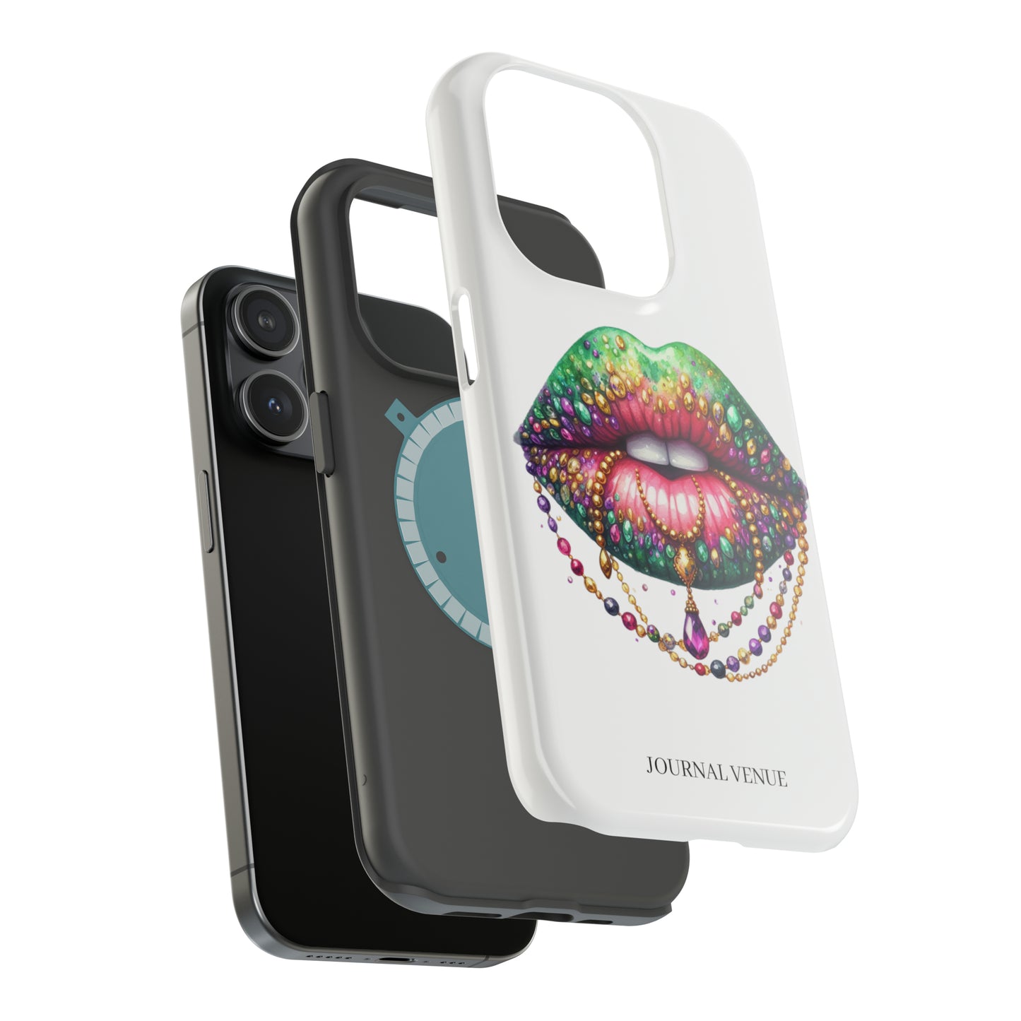 Jeweled Mardi Gras Lip MagSafe Tough Iphone Cases - JOURNAL VENUE