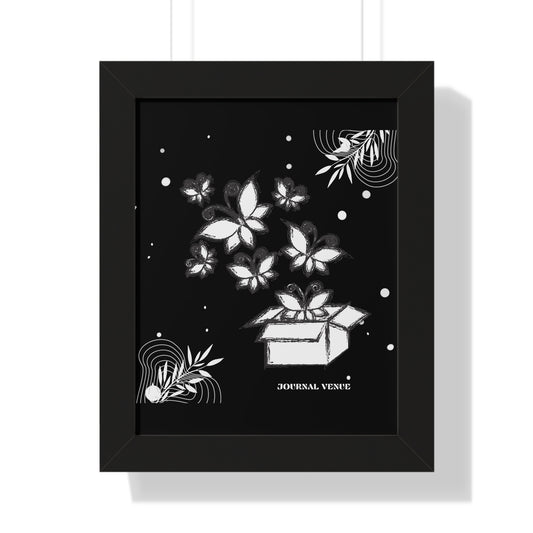 Butterfly Fairy Box Framed Vertical Wall Art  Poster - JOURNAL VENUE