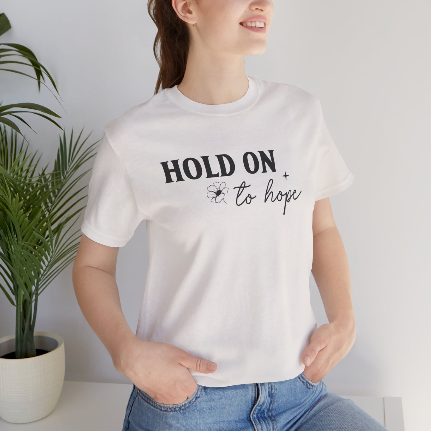 Hold On To Hope Self Care Unisex Jersey Short Sleeve T-Shirt - JOURNAL VENUE