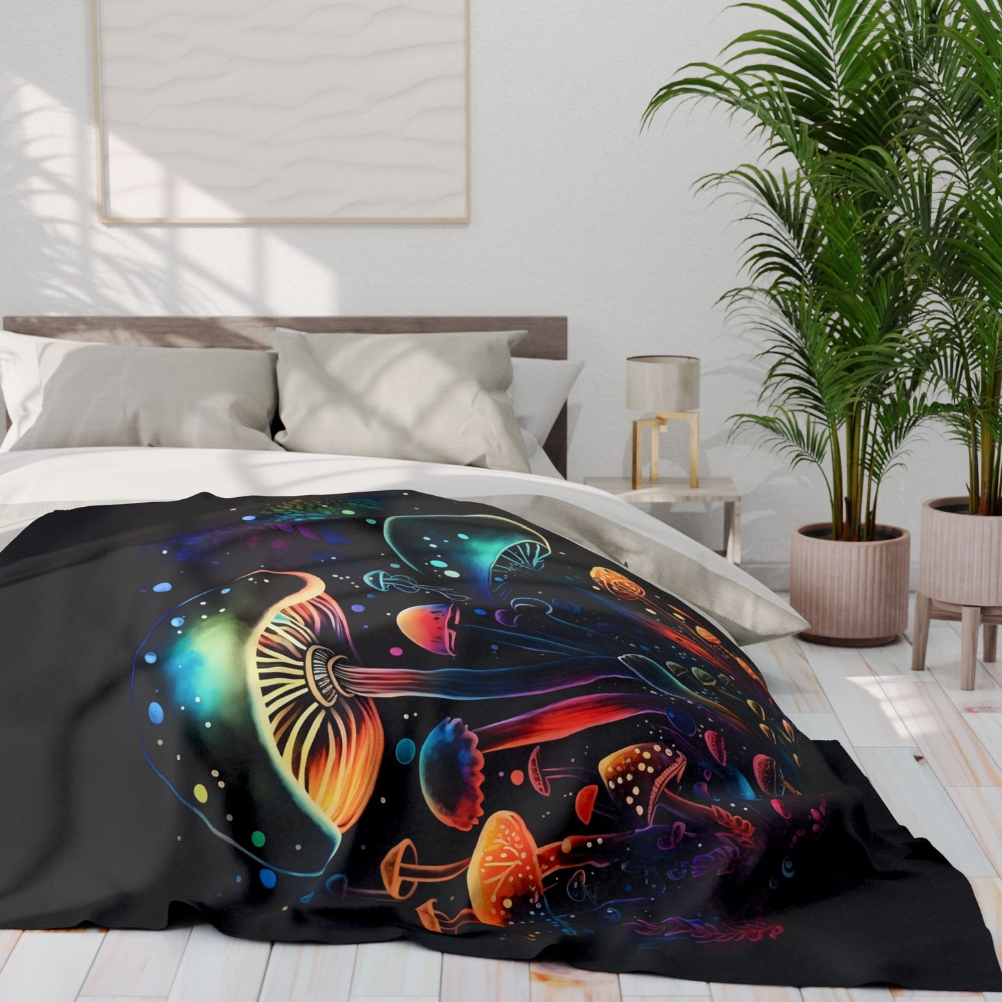 Dancing Mushroom Arctic Fleece Blanket