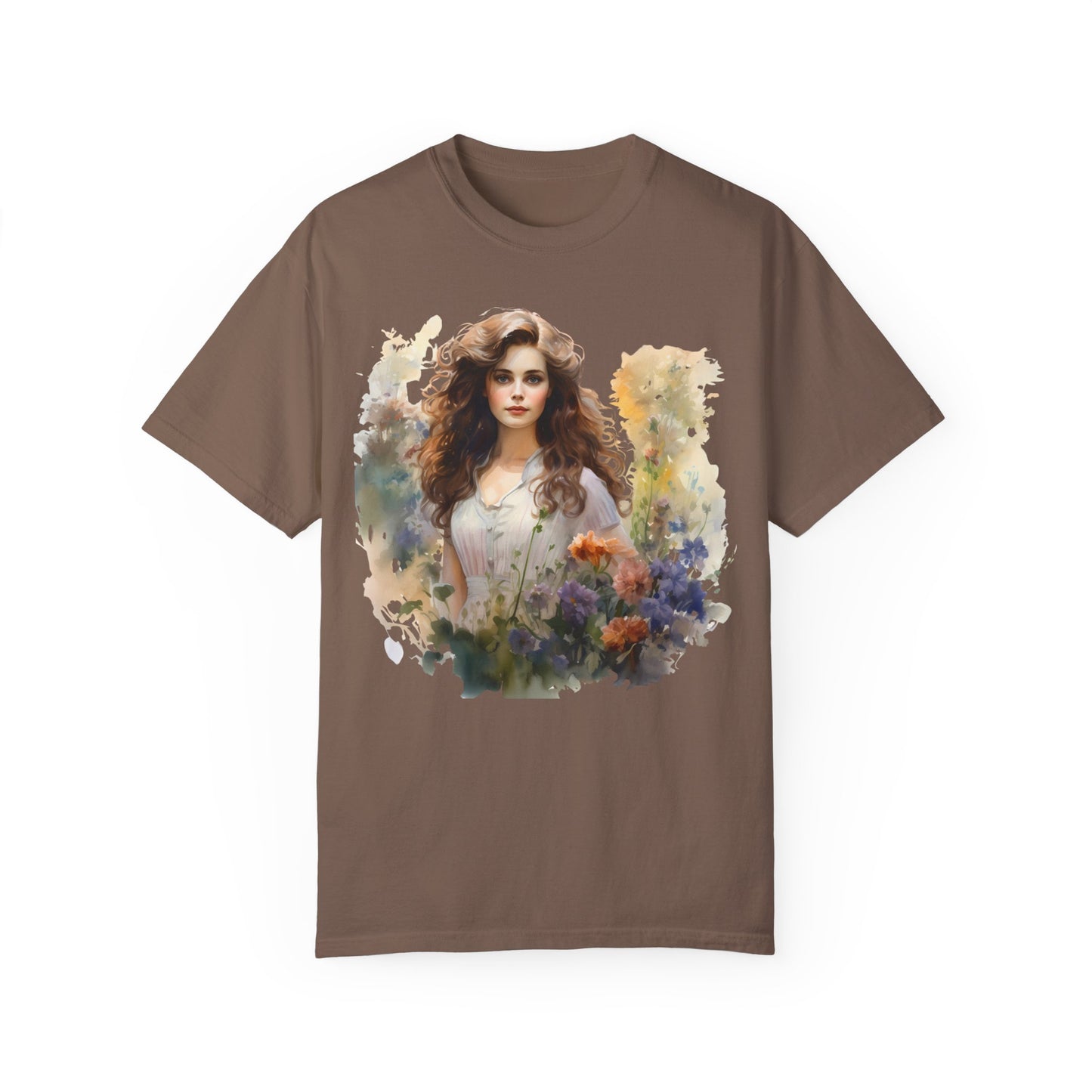 Wild Flower Vintage Girl T-shirt - JOURNAL VENUE