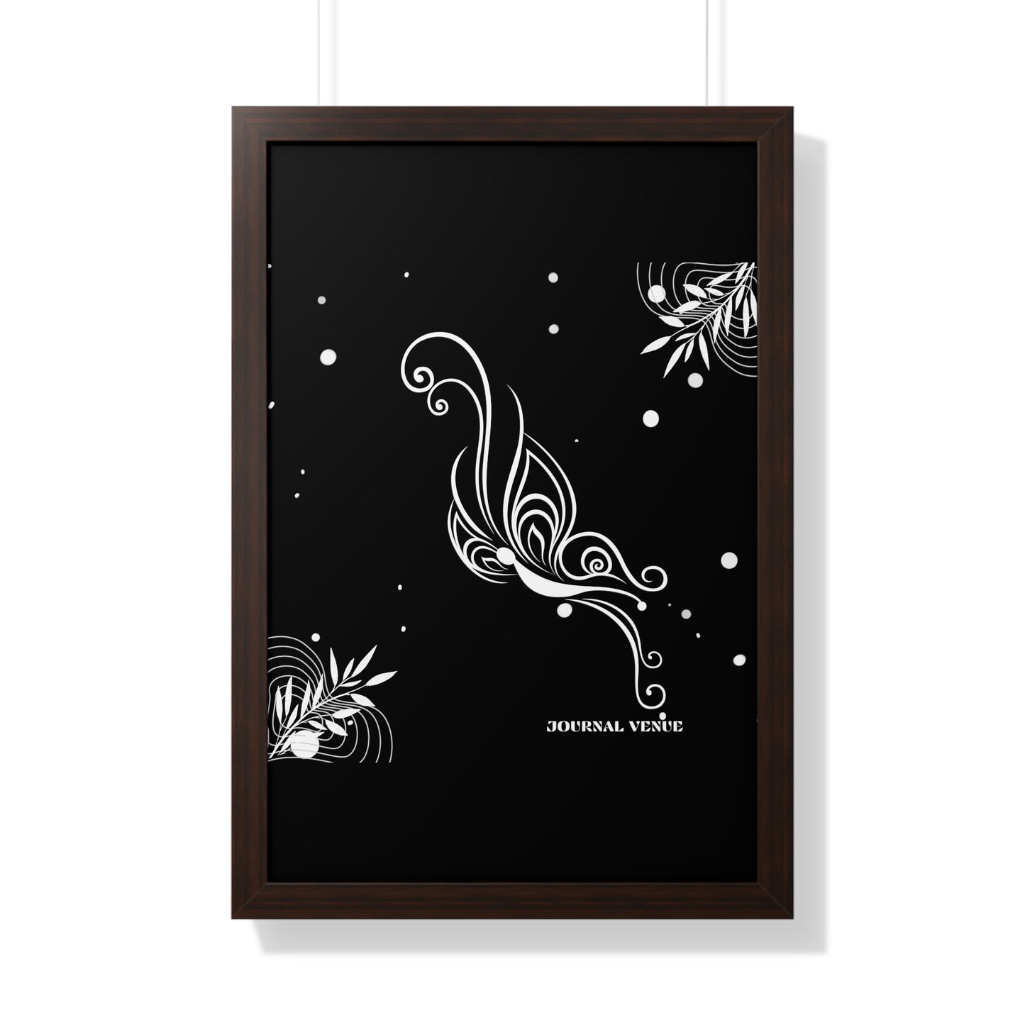 Whimsical Butterfly Framed Vertical Wall Art  Poster - JOURNAL VENUE