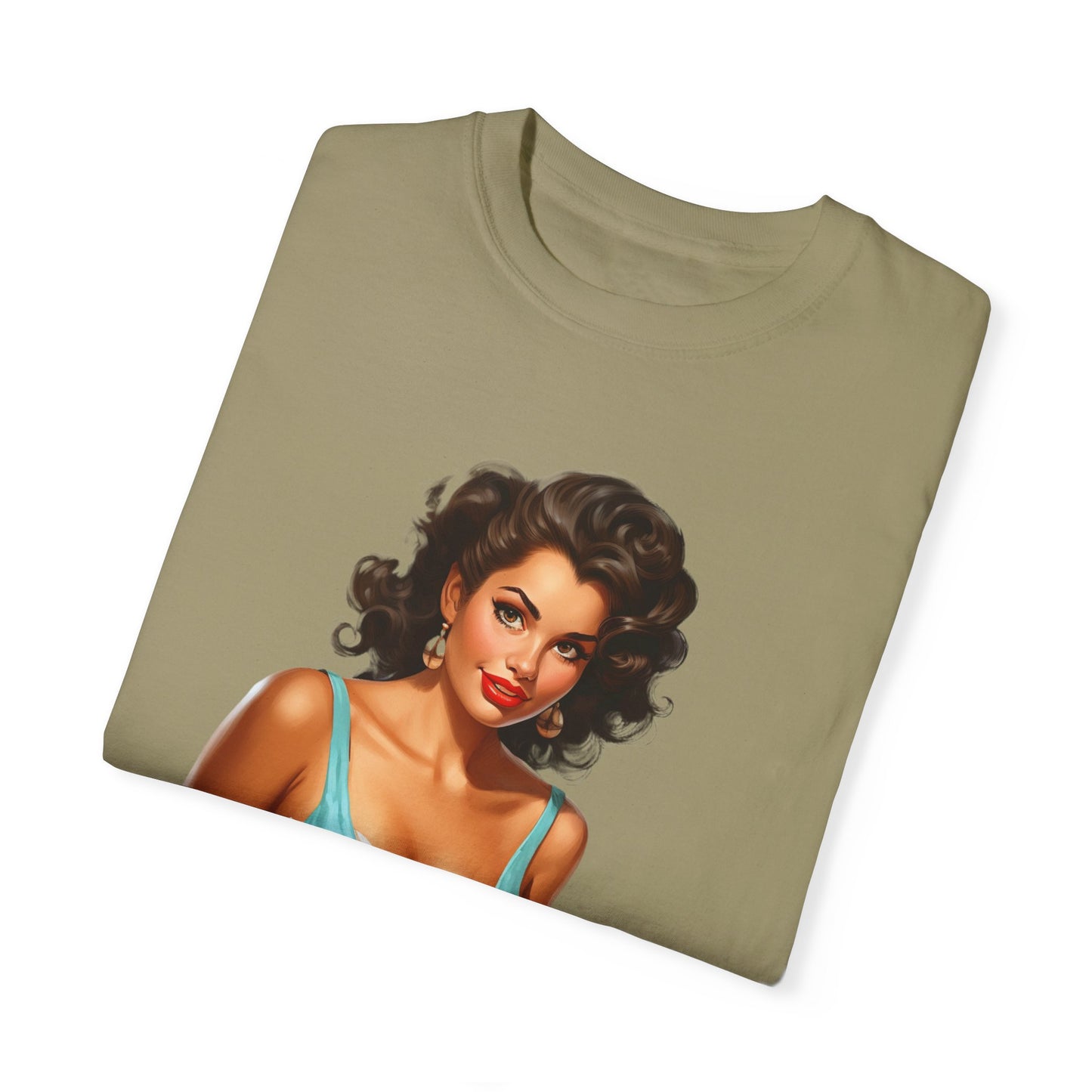 Cute Vintage Pin Up Coffee Girl T-shirt - JOURNAL VENUE