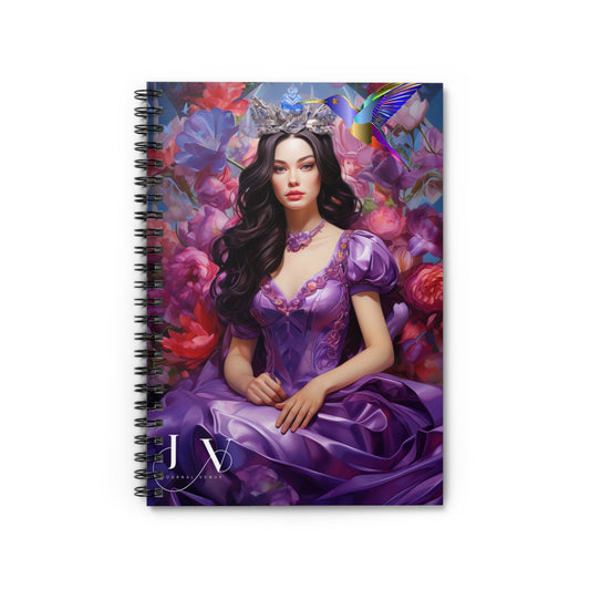 Whimsical Princess Floral Journal Notebooks - JOURNAL VENUE