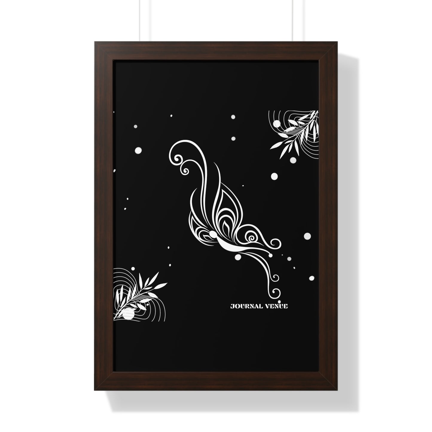 Whimsical Butterfly Framed Vertical Wall Art  Poster - JOURNAL VENUE