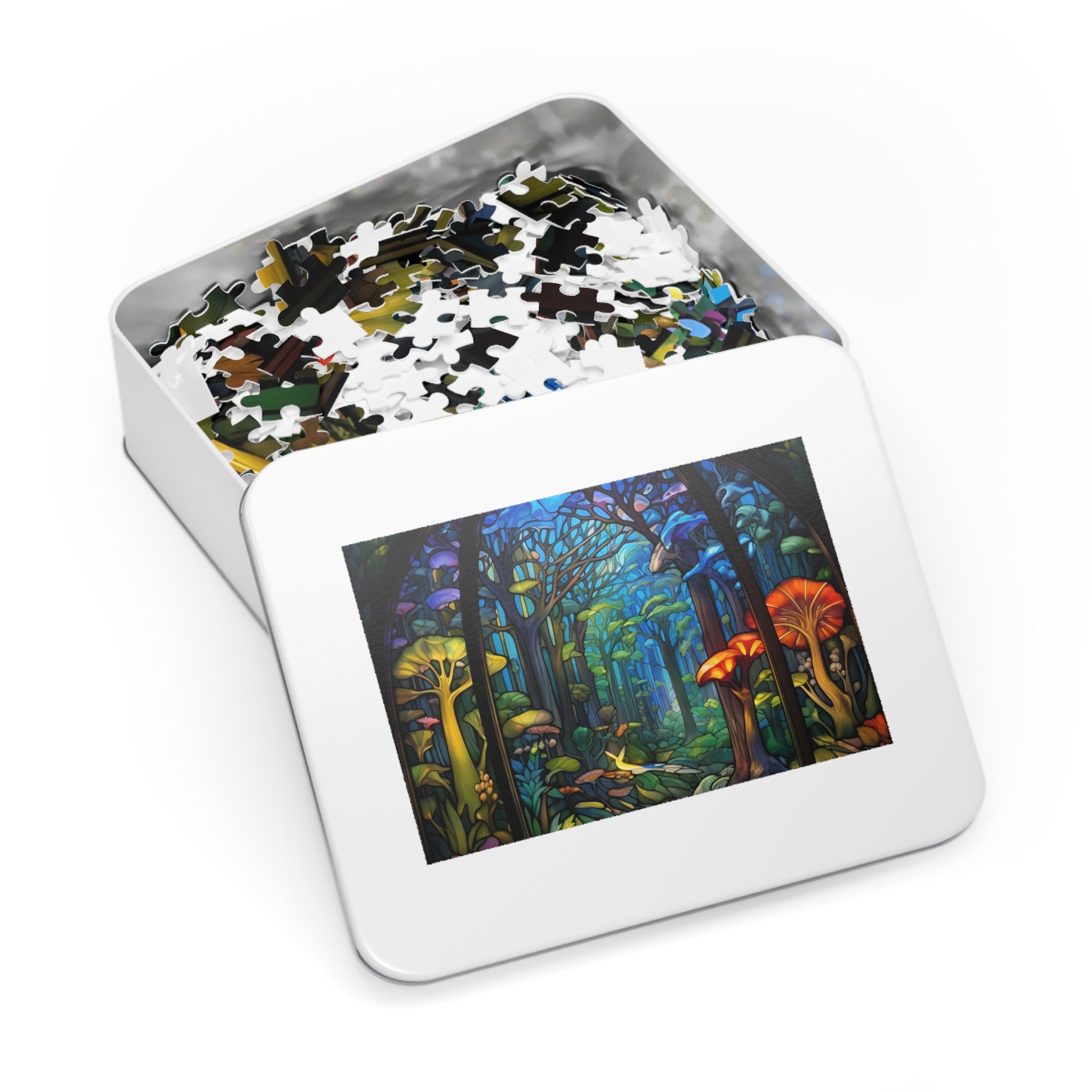 Stained Glass Fairytale Garden Jigsaw Puzzle - JOURNAL VENUE