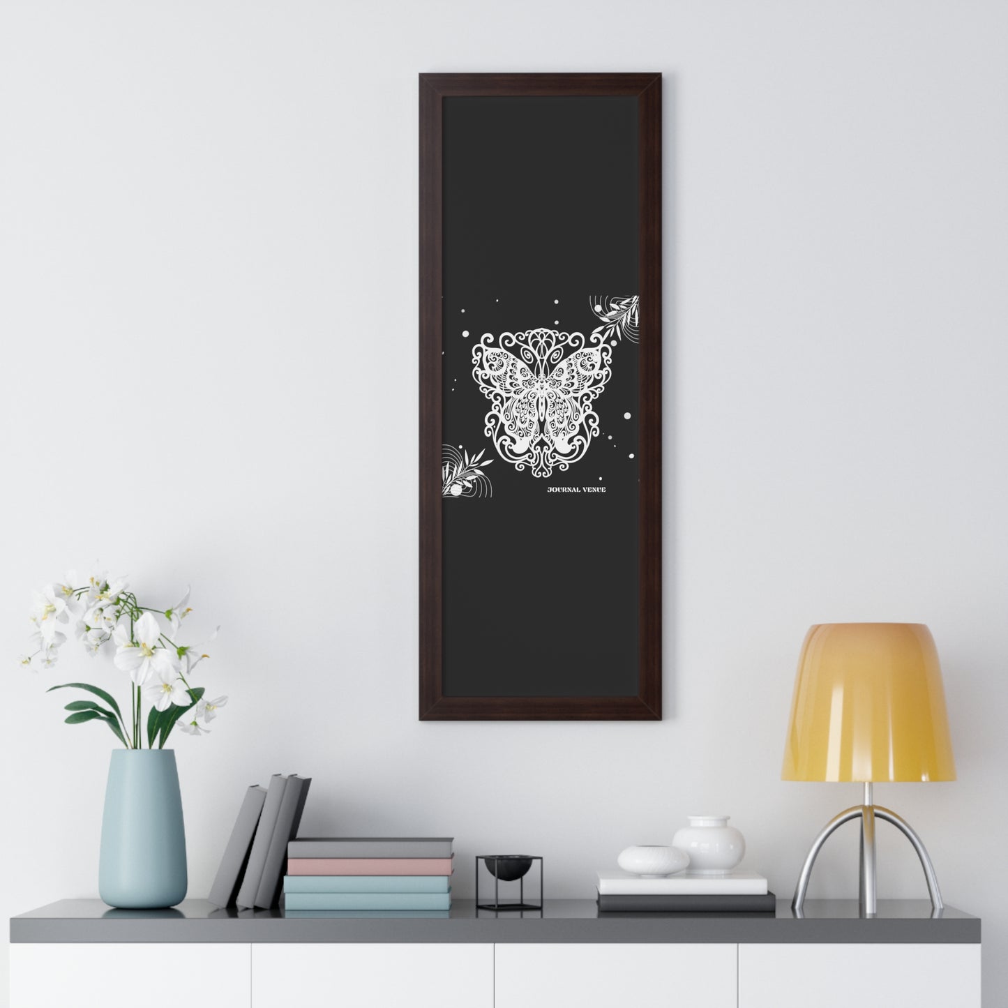 Whimsical Royal Butterfly Framed Wall Art  Poster JOURNAL VENUE