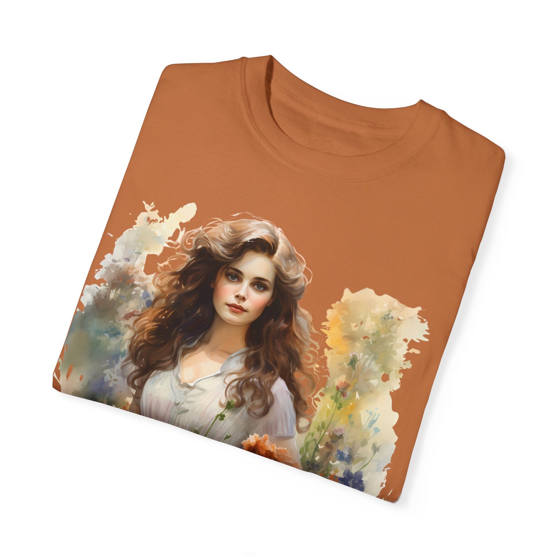 Wild Flower Vintage Girl T-shirt - JOURNAL VENUE