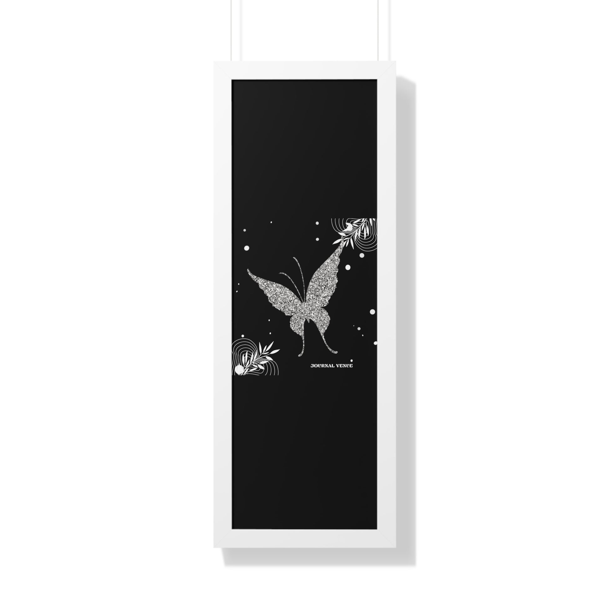 Whimsical Butterfly Framed Vertical Wall Art  Poster - JOURNAL VENUE