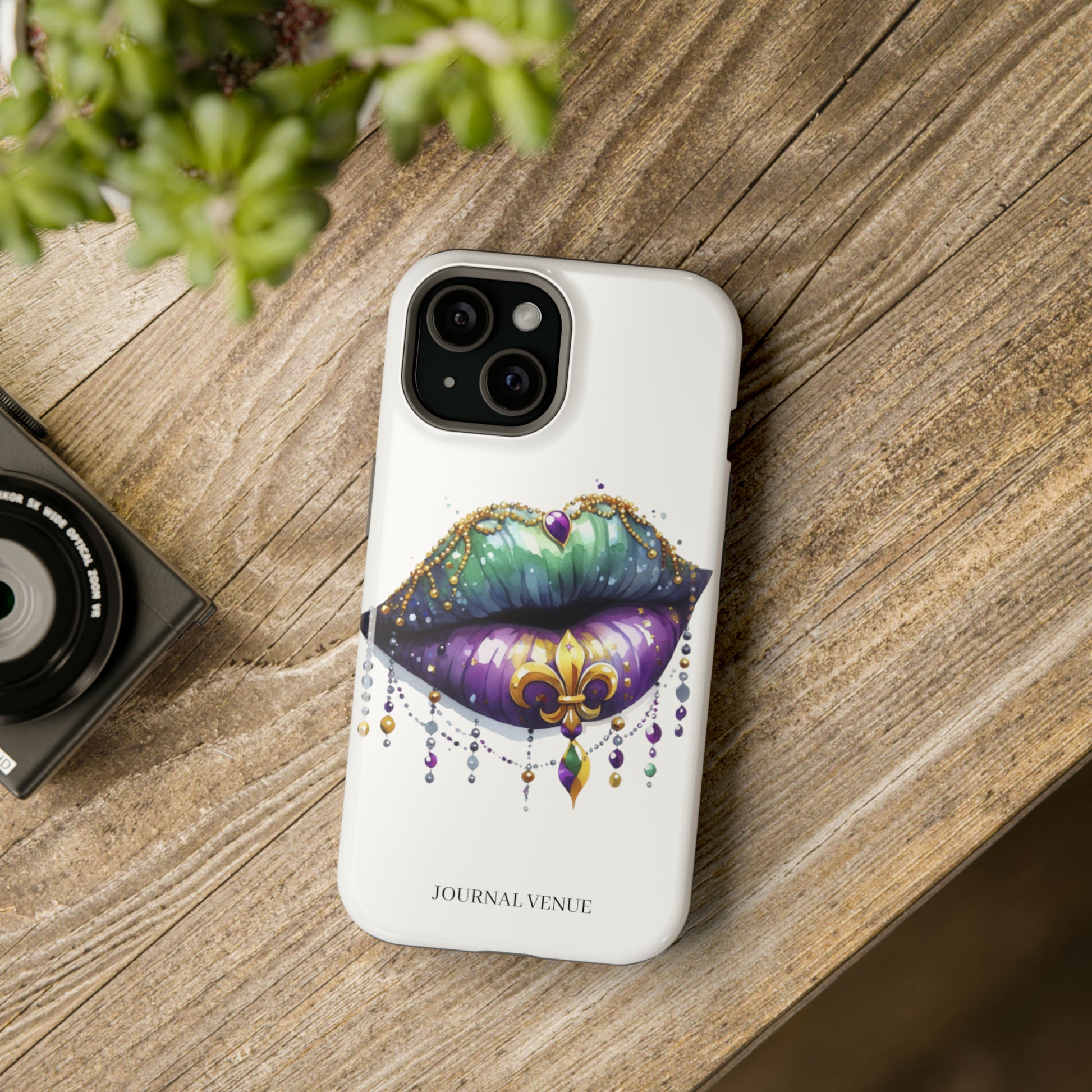 Mardi Gras Jeweled  Lip Iphone Cases - JOURNAL VENUE