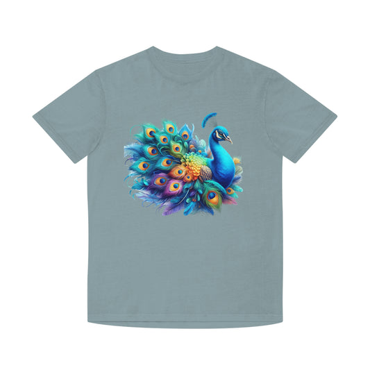 Cute Peacock Fashion Faded T Shirt - JOURNAL VENUE