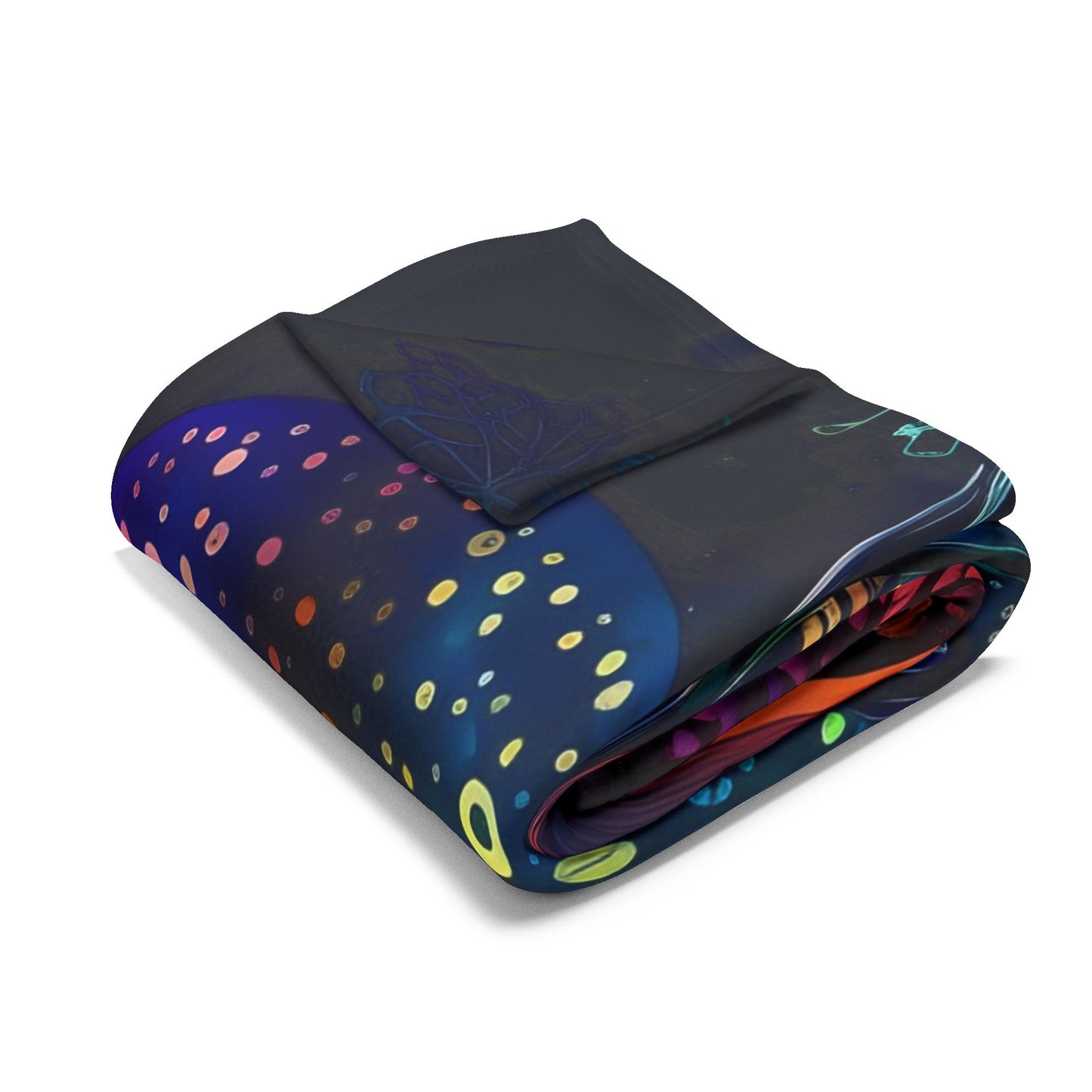 Mushroom Universe Arctic Fleece Blanket