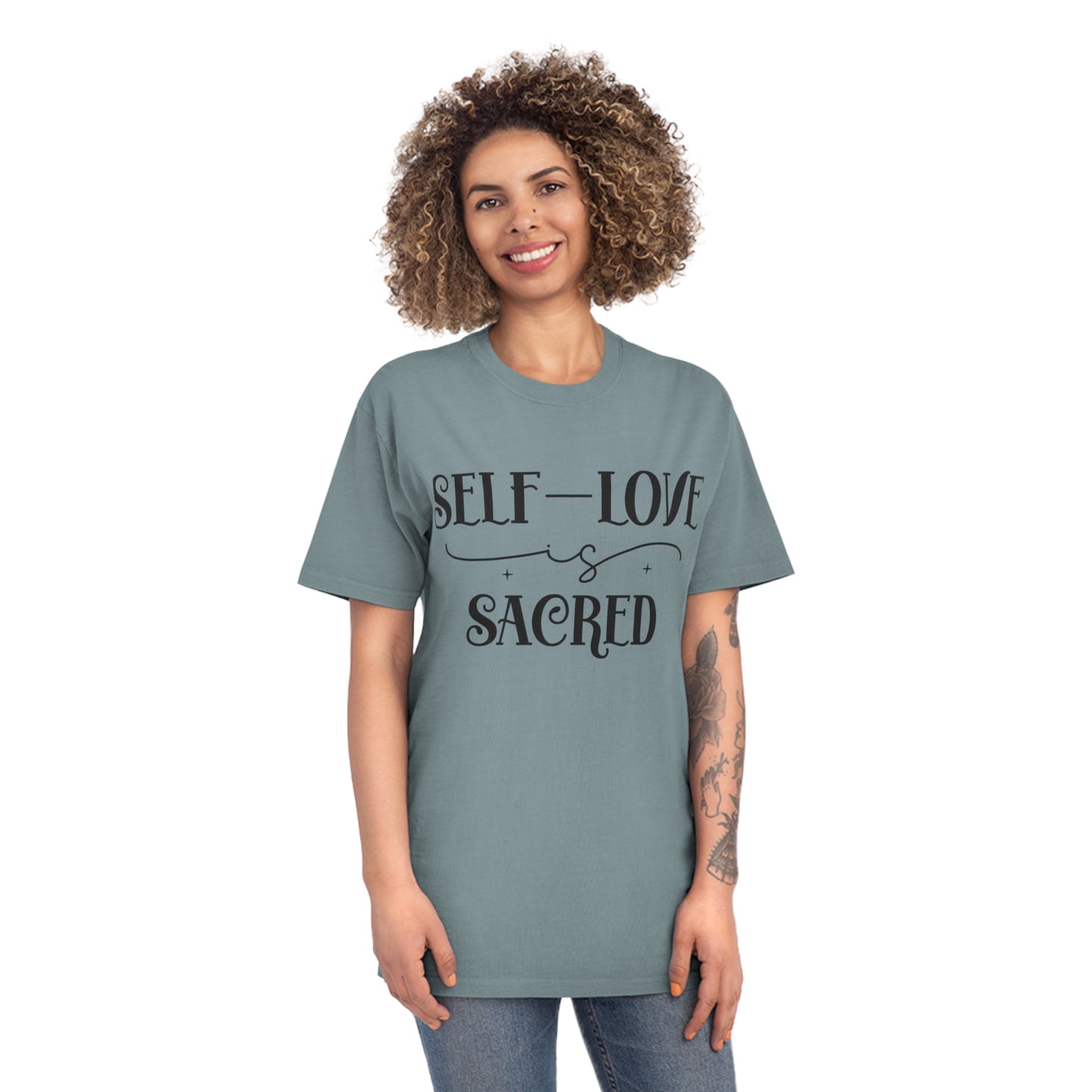 Self Love is Sacred Faded T Shirt - JOURNAL VENUE