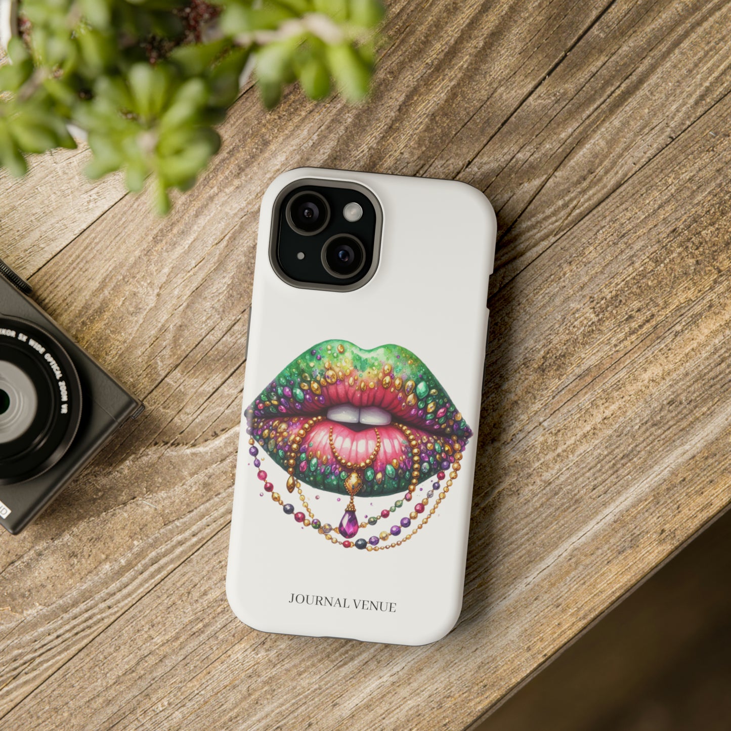 Jeweled Mardi Gras Lip MagSafe Tough Iphone Cases - JOURNAL VENUE