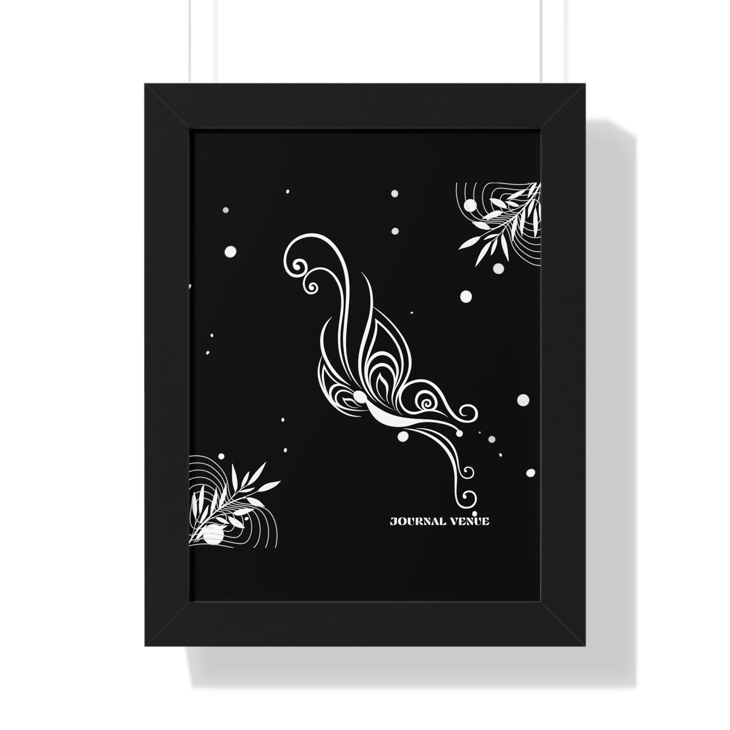 Whimsical Butterfly Framed Vertical Wall Art  Poster - JOURNAL VENUE