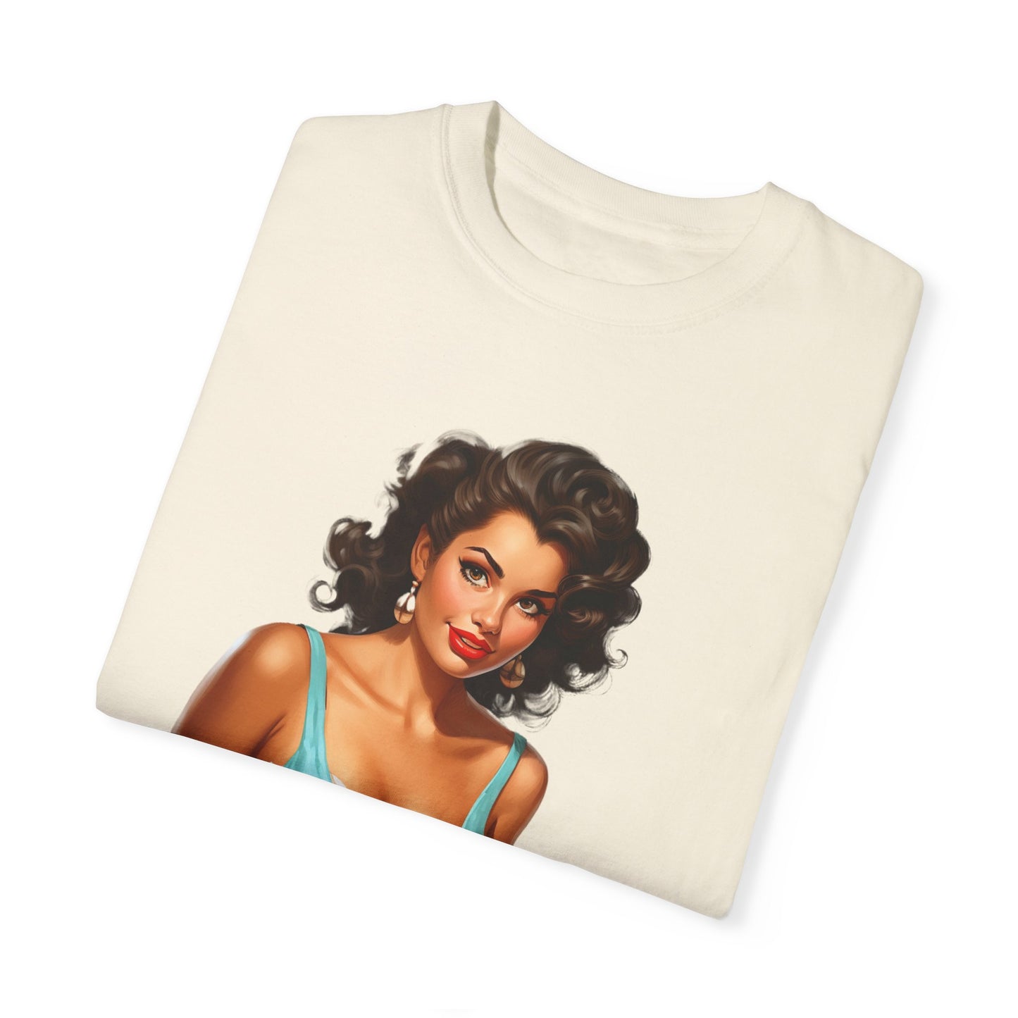 Cute Vintage Pin Up Coffee Girl T-shirt - JOURNAL VENUE