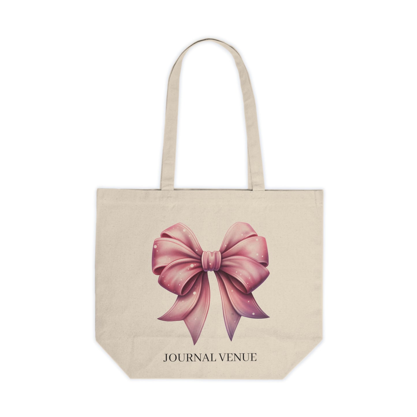 Coquette Pink Girly Bow Shopping Tote Bag - JOURNAL VENUE