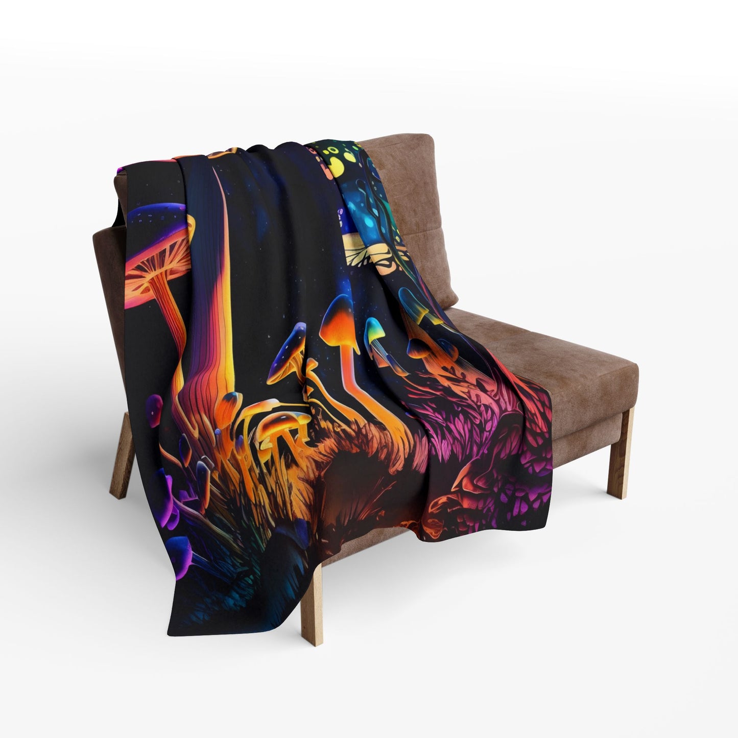 Mushroom Universe Arctic Fleece Blanket - JOURNAL VENUE