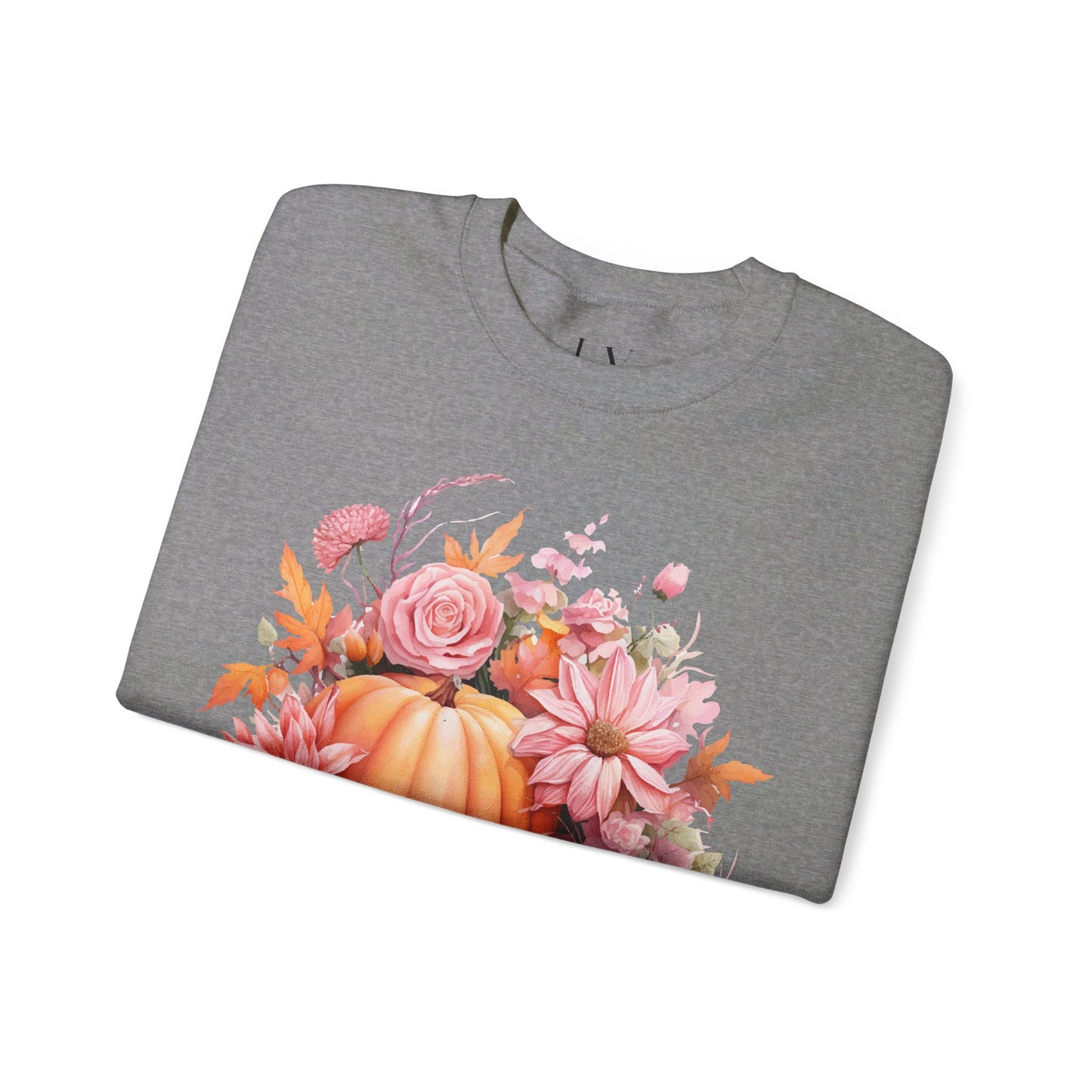 Pink Floral Pumpkin Sweatshirt