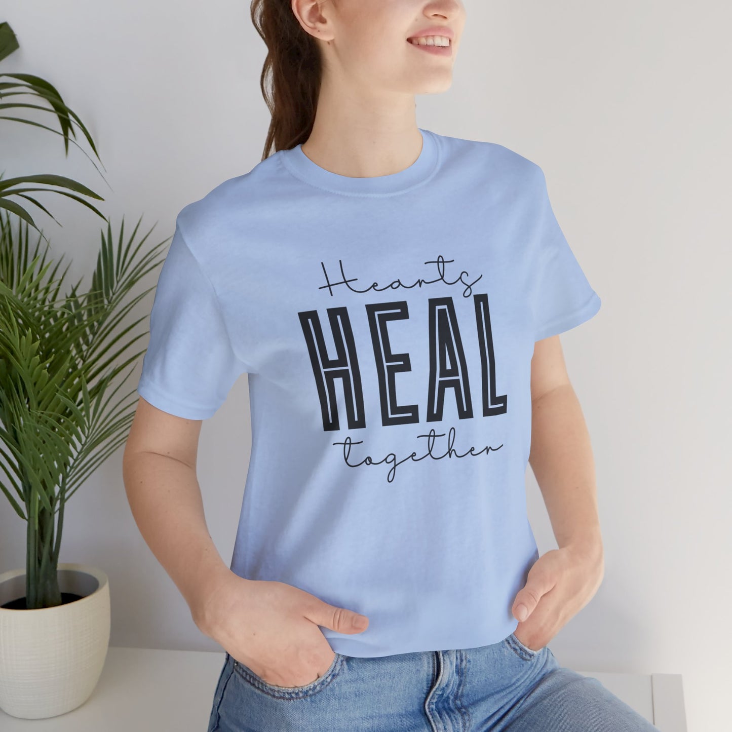 Hearts Heal Together Short Sleeve T-Shirt- JOURNAL VENUE