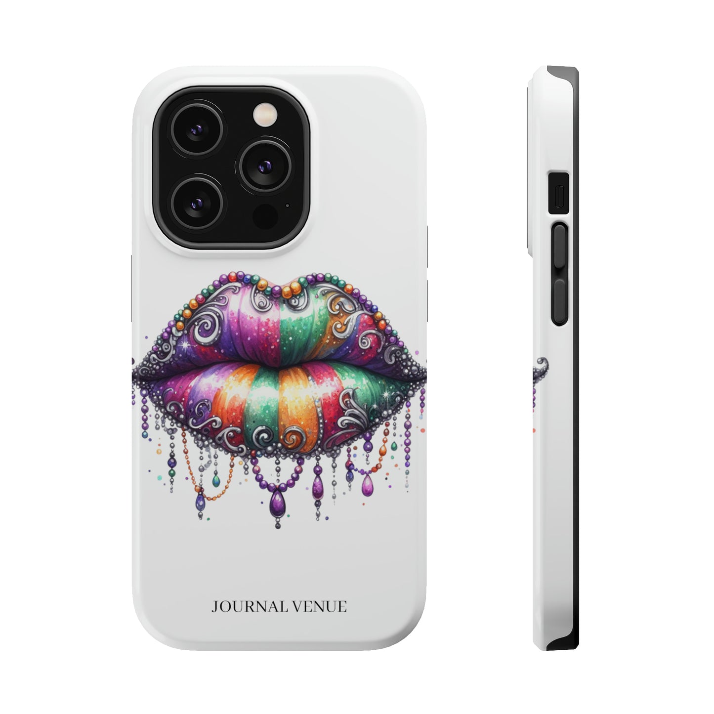 Cute Mardi Gras Lip Stain Iphone Cases - JOURNAL VENUE