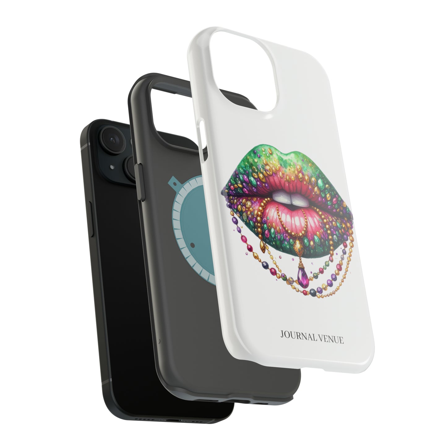 Jeweled Mardi Gras Lip MagSafe Tough Iphone Cases - JOURNAL VENUE