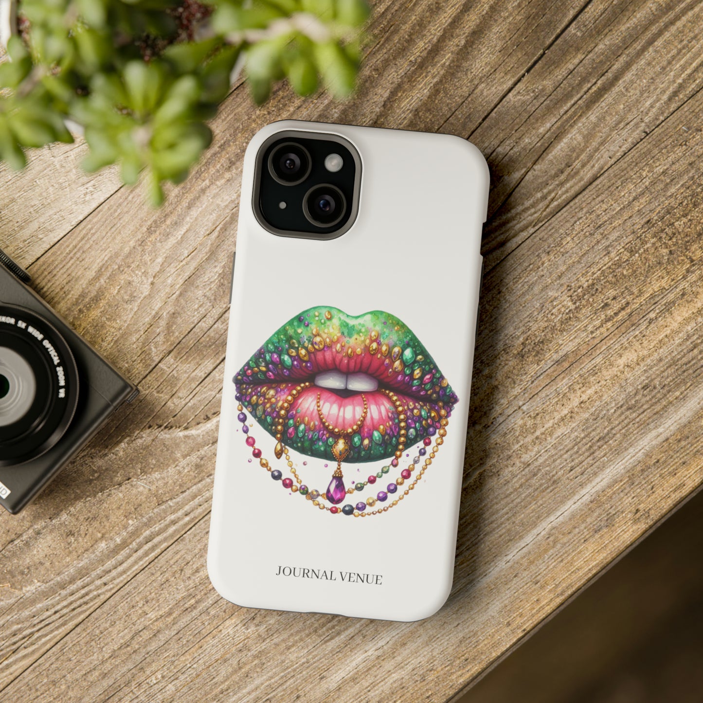 Jeweled Mardi Gras Lip MagSafe Tough Iphone Cases - JOURNAL VENUE