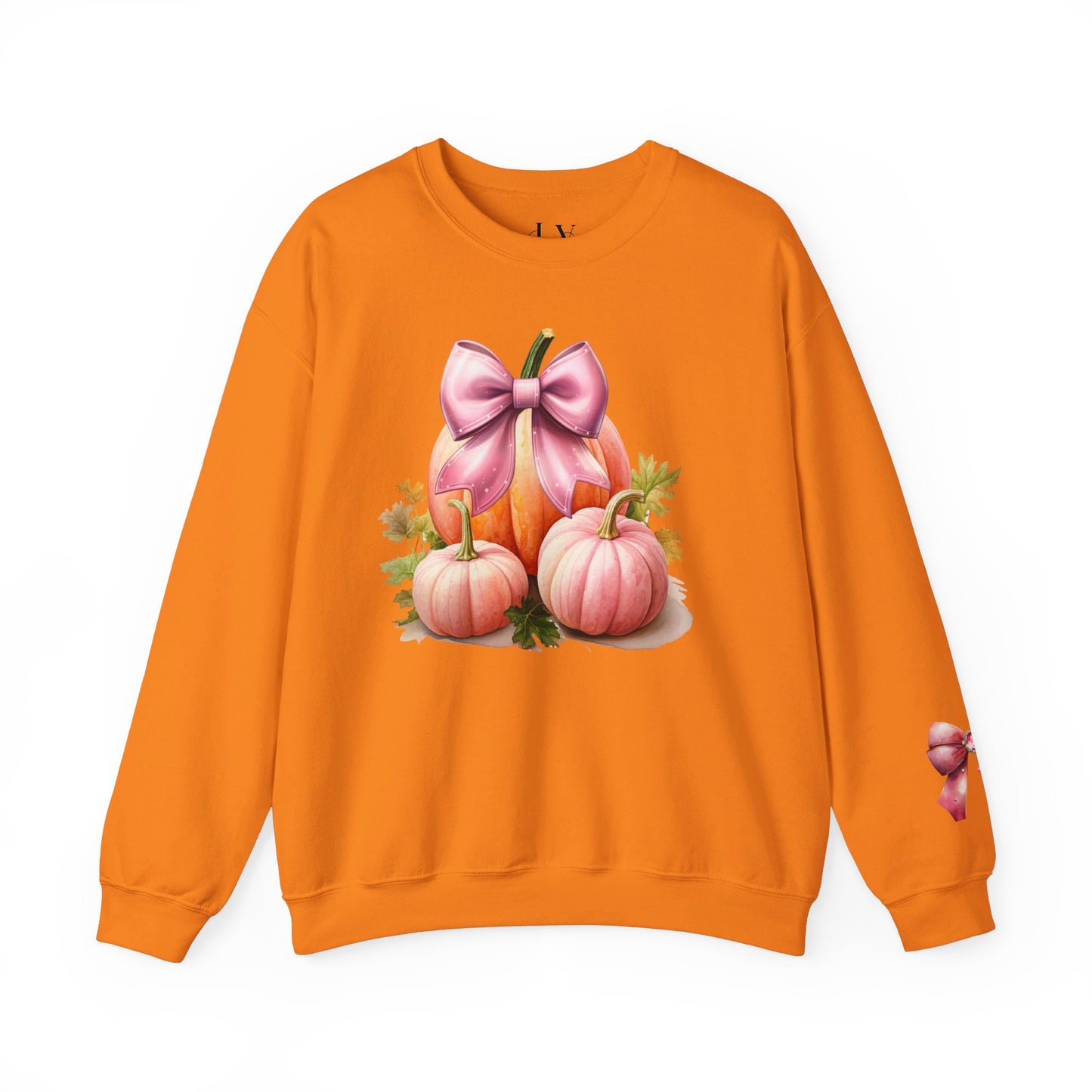 Pink Coquette Pumpkin Crewneck Sweatshirt