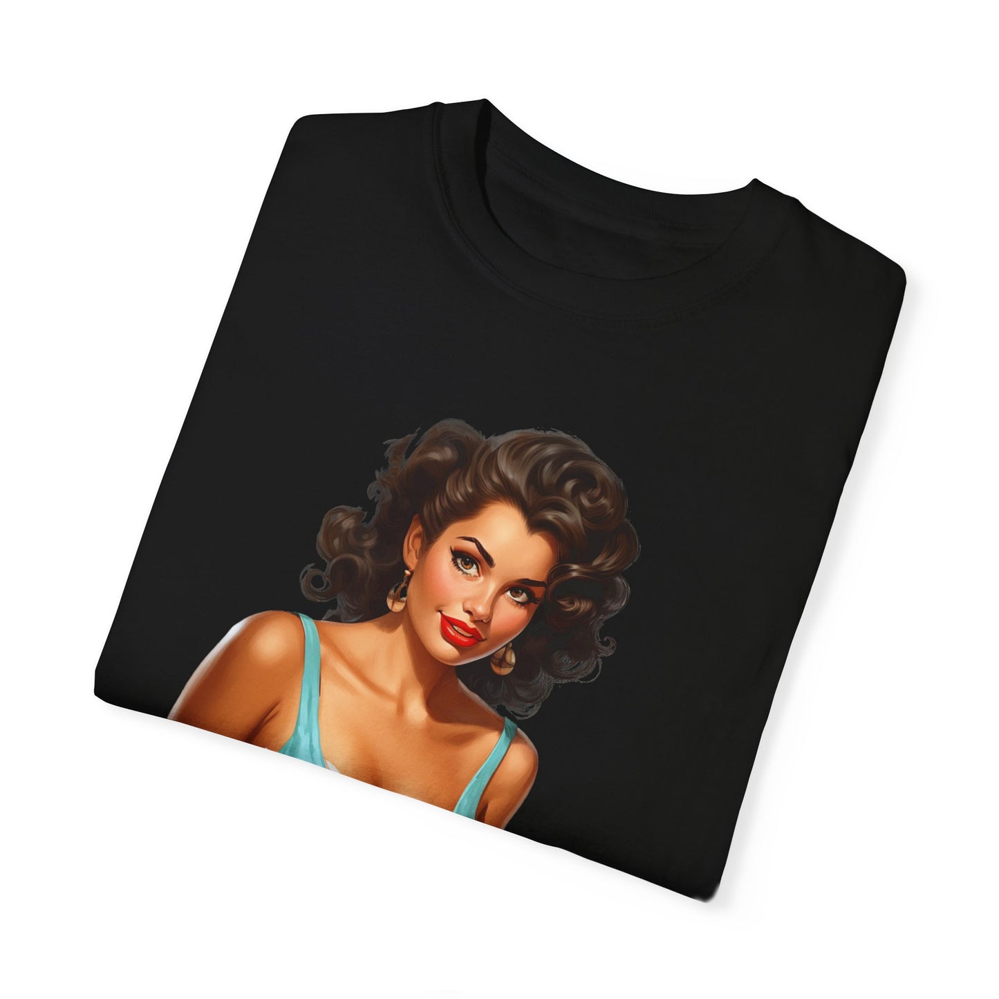 Cute Vintage Pin Up Coffee Girl T-shirt - JOURNAL VENUE