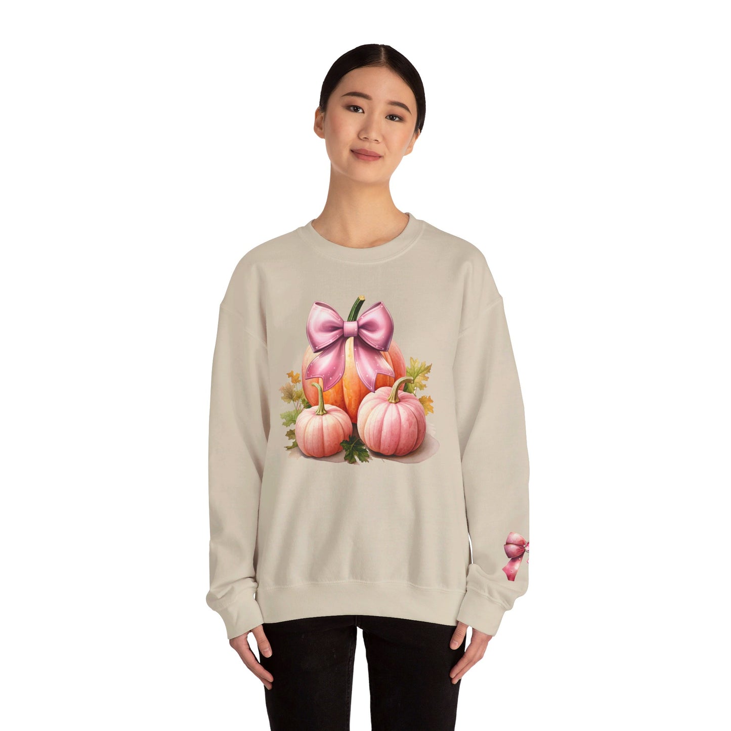 Pink Coquette Pumpkin Crewneck Sweatshirt