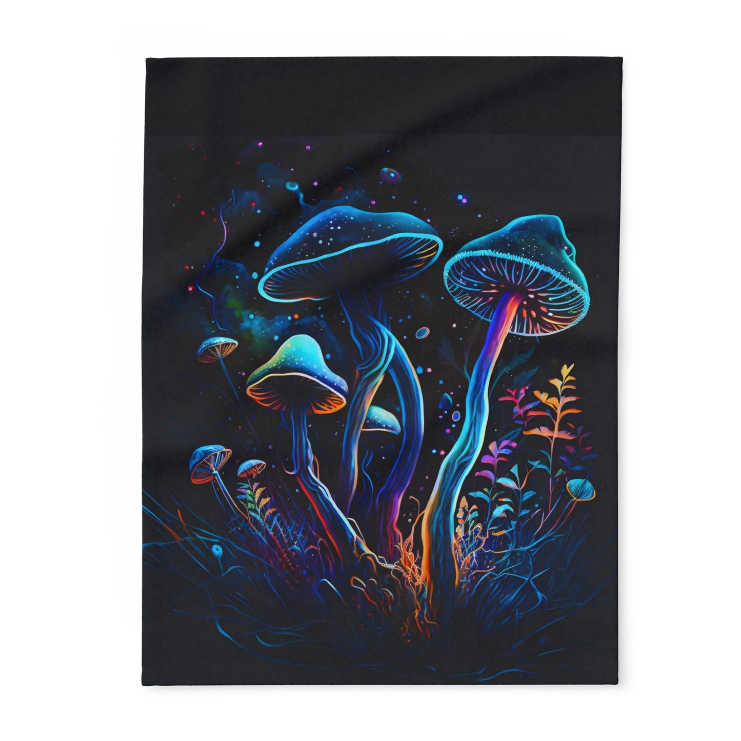 Blue Mushroom Lane Arctic Fleece Blanket