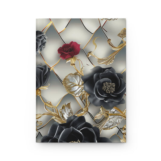 Luxury Black Rose Hardcover Journal - JOURNAL VENUE