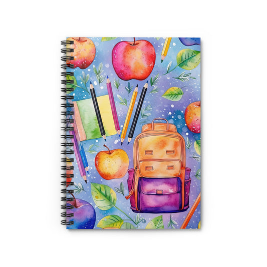 Cute Back To School Spiral Notebook - Ruled Line - JOURNAL VENUE