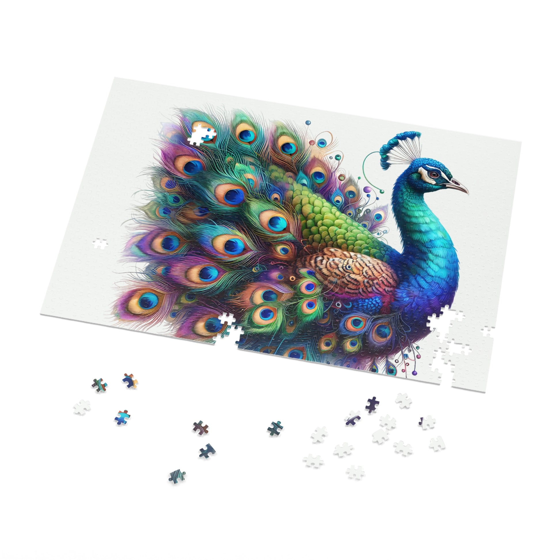 Ethereal Peacock Jigsaw Puzzle - JOURNAL VENUE