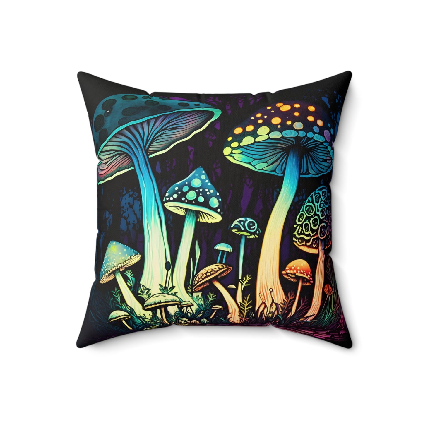 Wild Mushroom Square Pillow Decor - JOURNAL VENUE