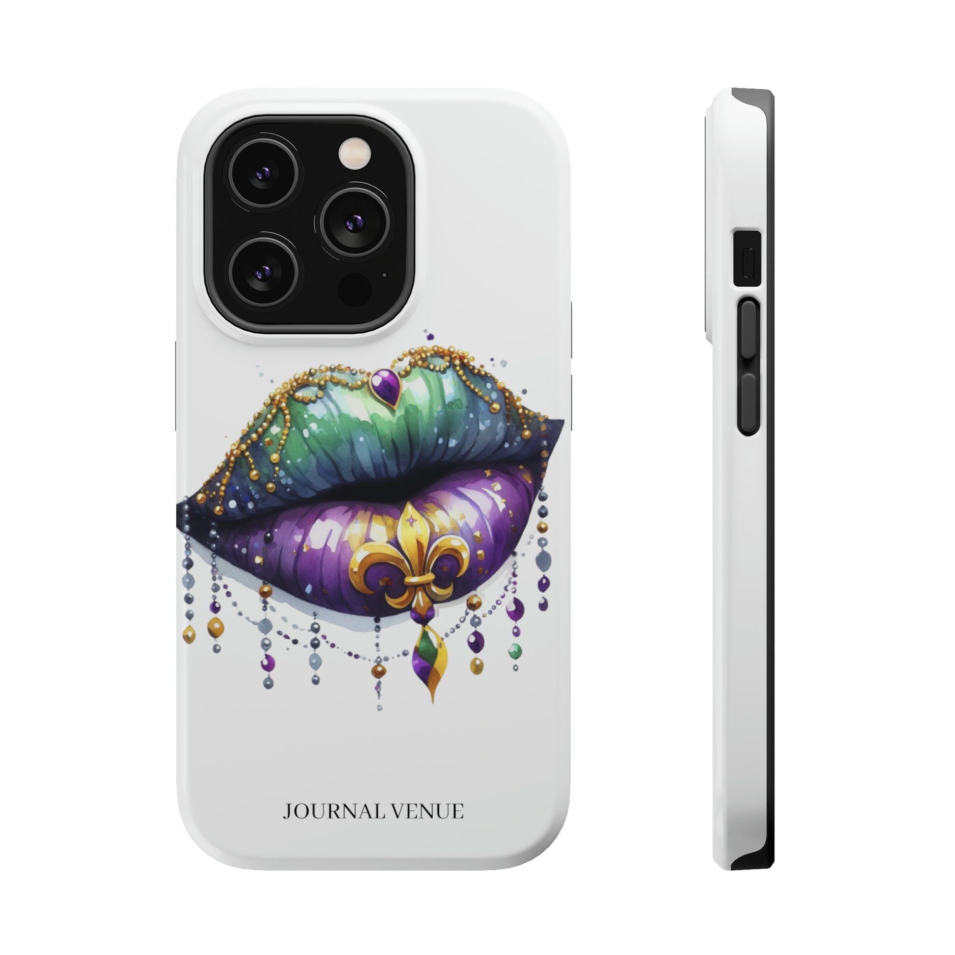 Mardi Gras Jeweled  Lip Iphone Cases - JOURNAL VENUE