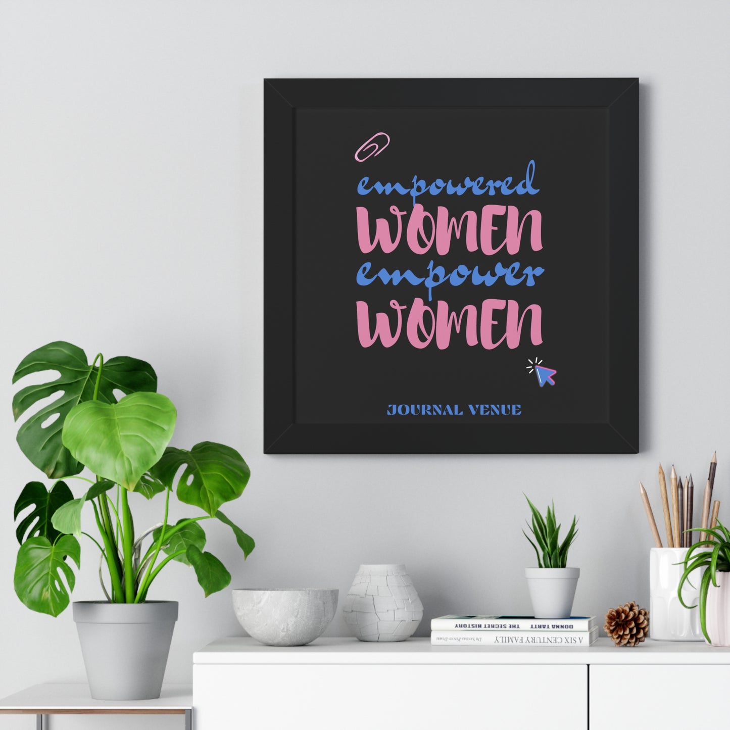  Motivational Girl Boss Framed Wall Art  Poster - JOURNAL VENUE