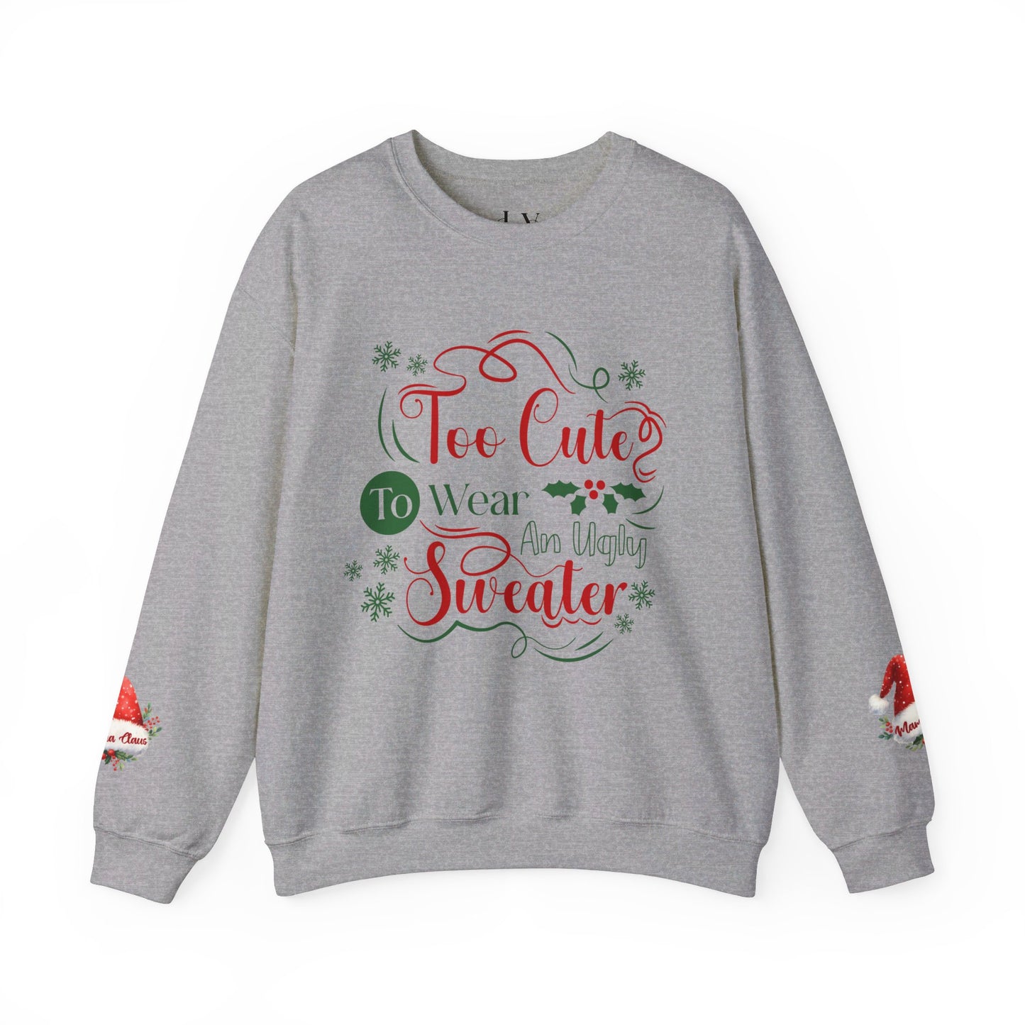 Too Cute Christmas Crewneck Sweatshirt - JOURNAL VENUE