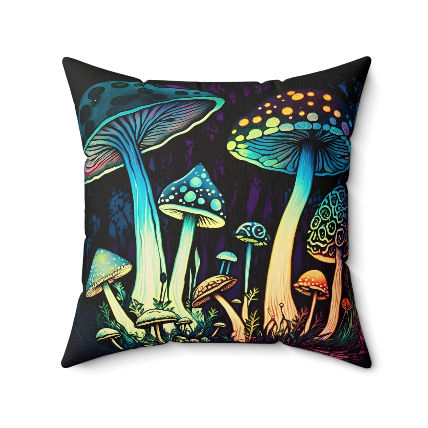 Wild Mushroom Square Pillow Decor - JOURNAL VENUE