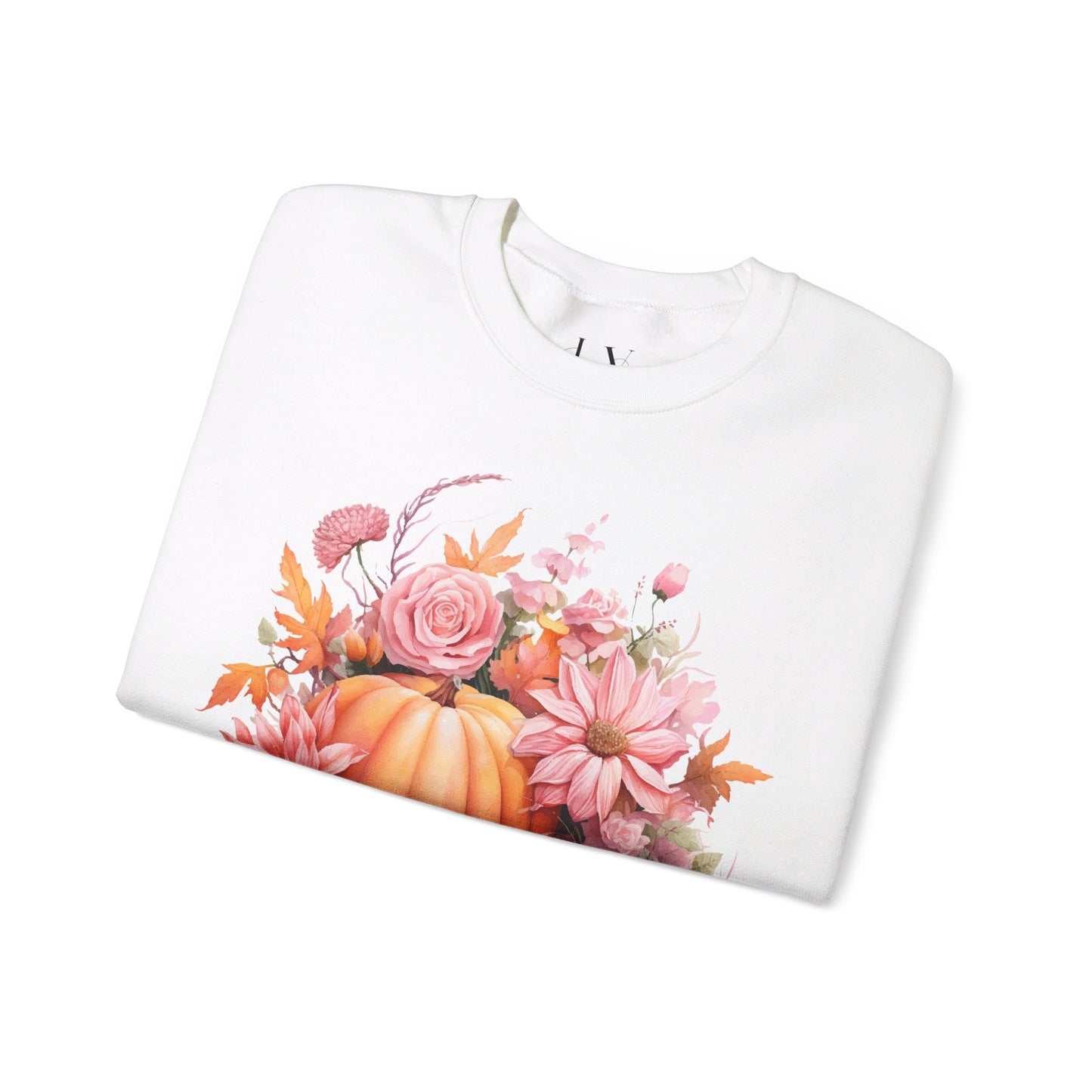 Pink Floral Pumpkin Sweatshirt