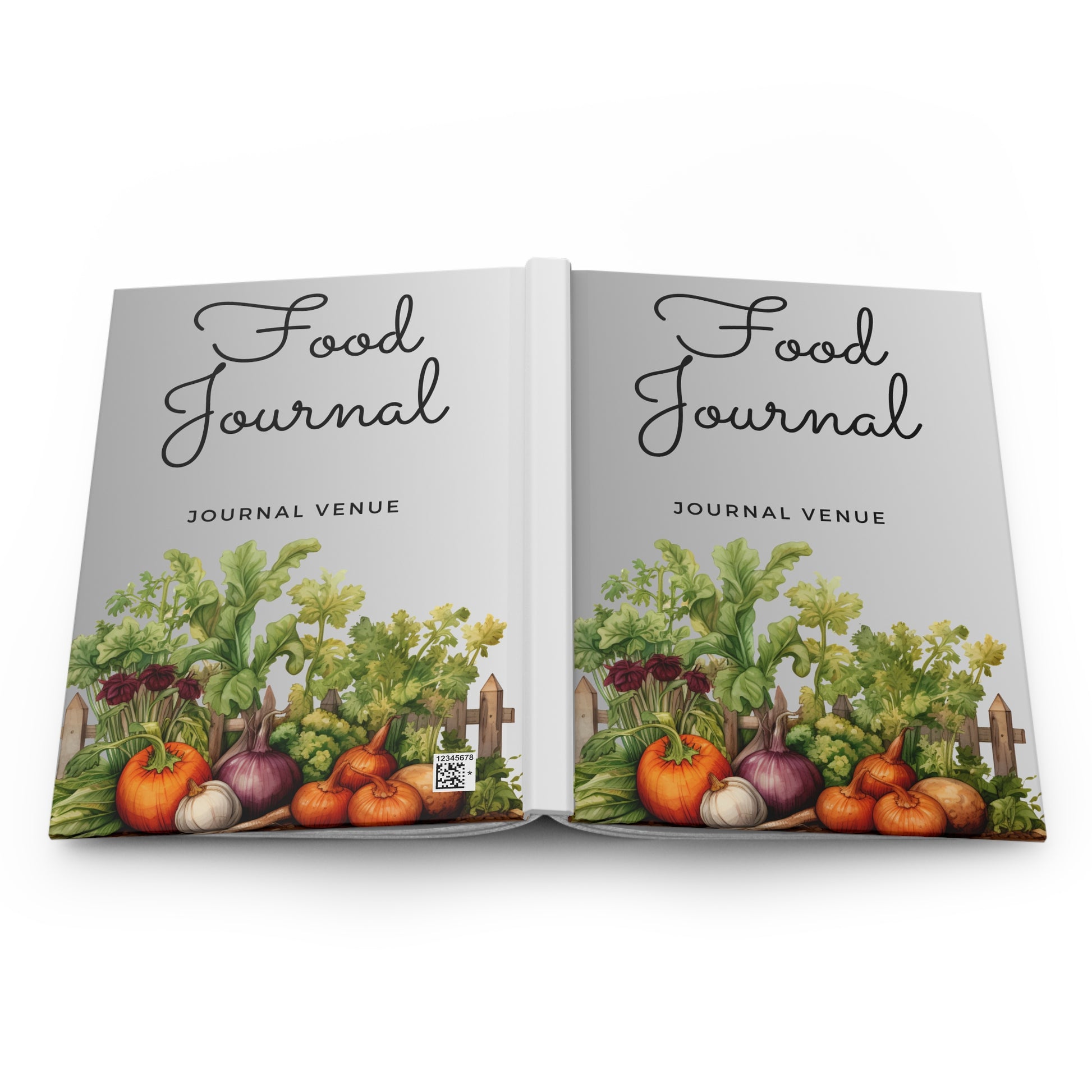 Vegetable Garden and Food Journal Planner - Front and Back Covers