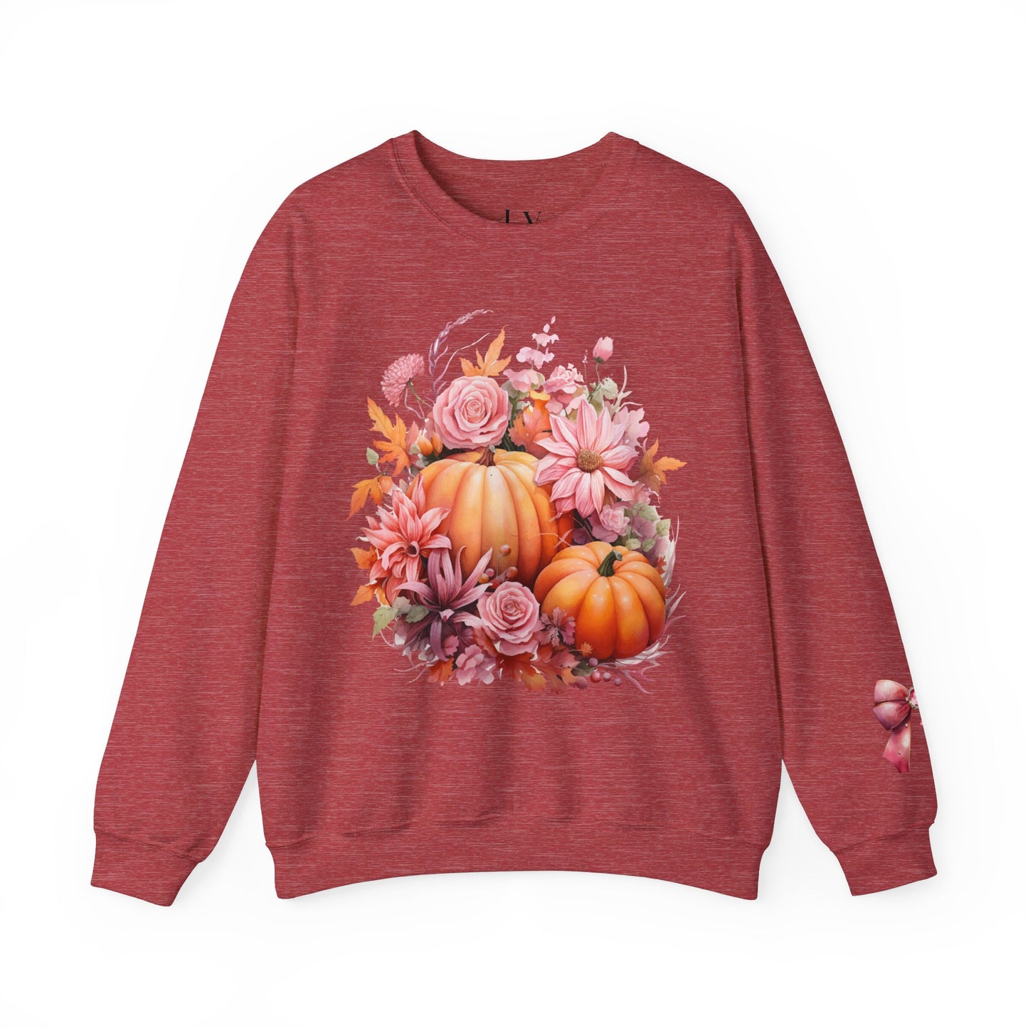 Pink Floral Pumpkin Sweatshirt