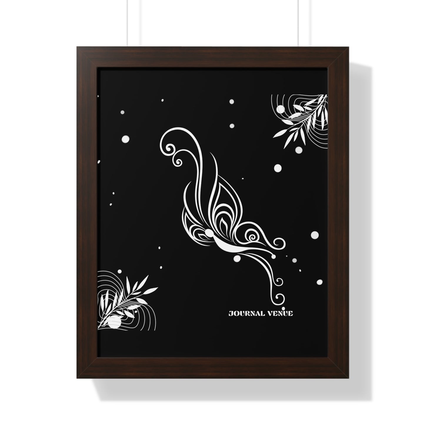 Whimsical Butterfly Framed Vertical Wall Art  Poster - JOURNAL VENUE