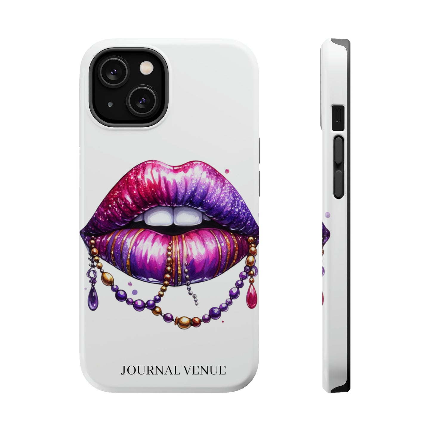 Mardi Gras Pearl Lips Iphone Cases - JOURNAL VENUE