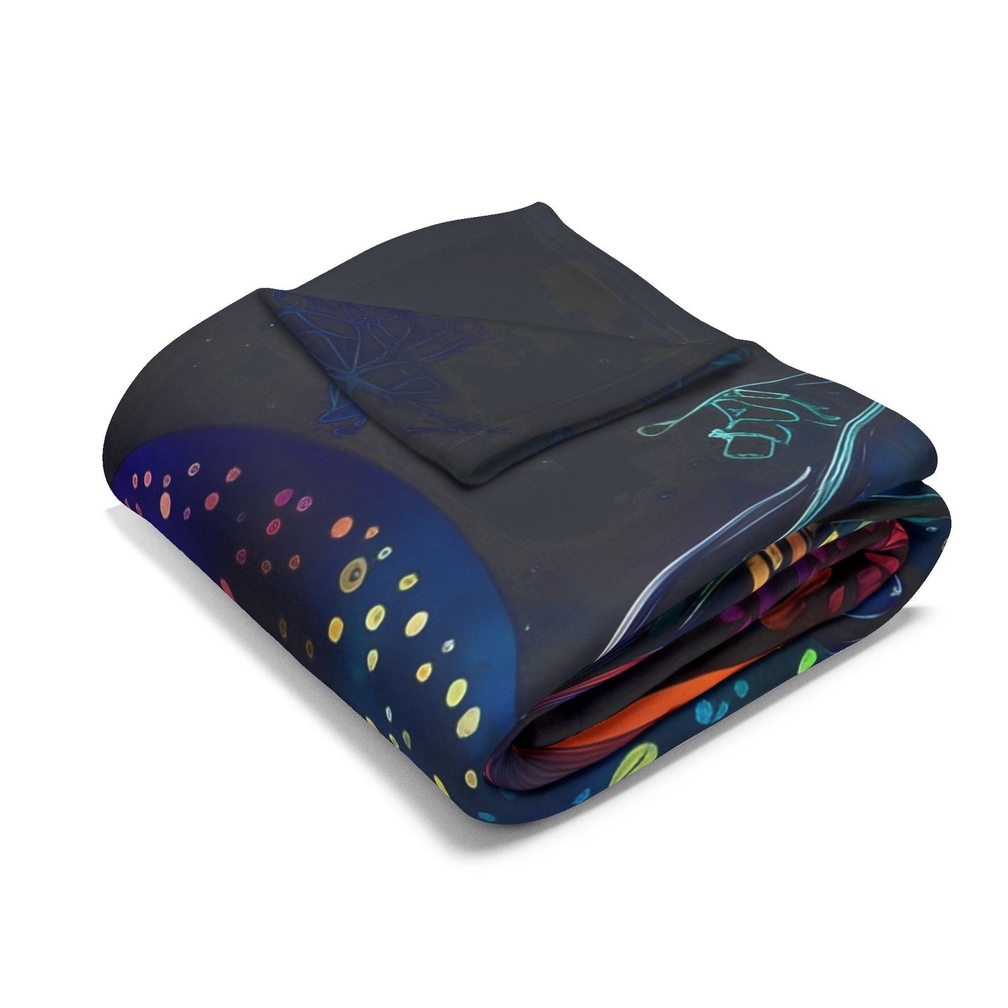 Mushroom Universe Arctic Fleece Blanket