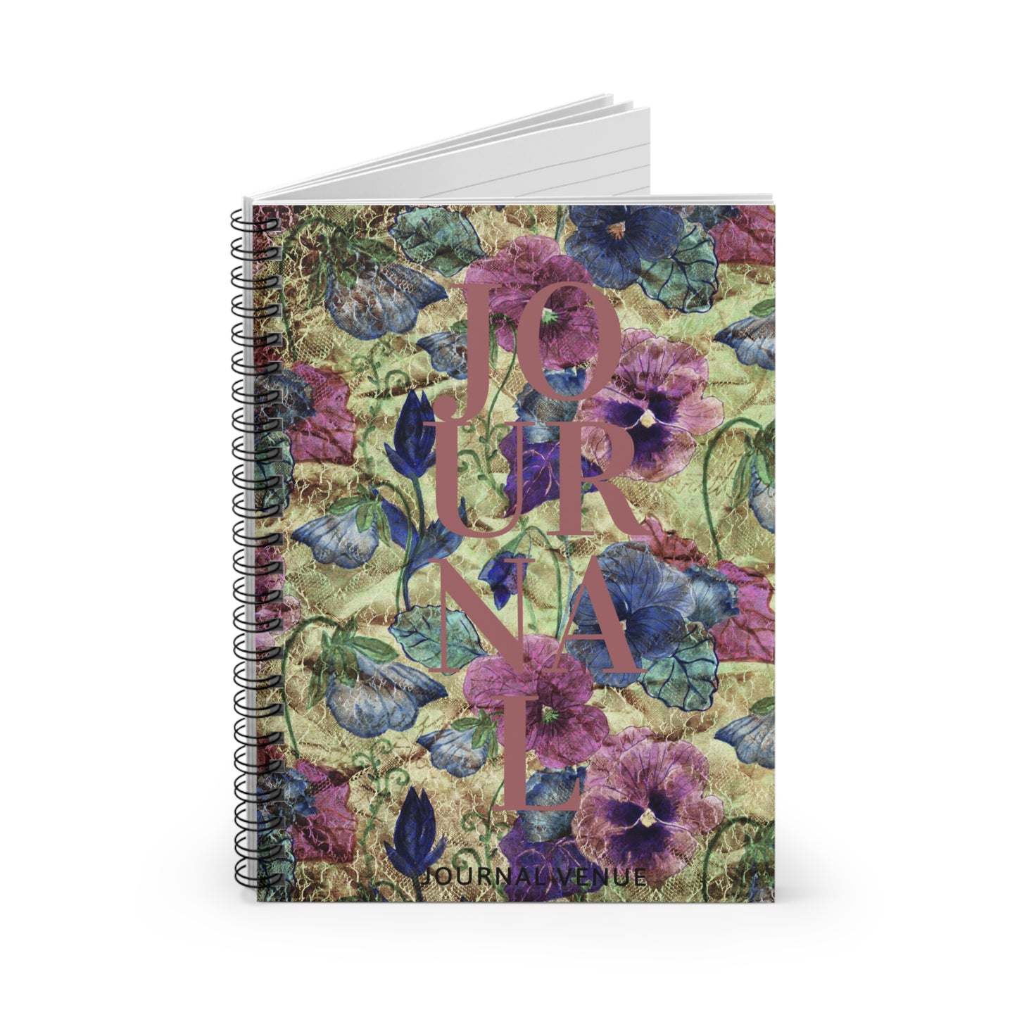 Floral Cute Spiral Notebooks For College - JOURNAL VENUE