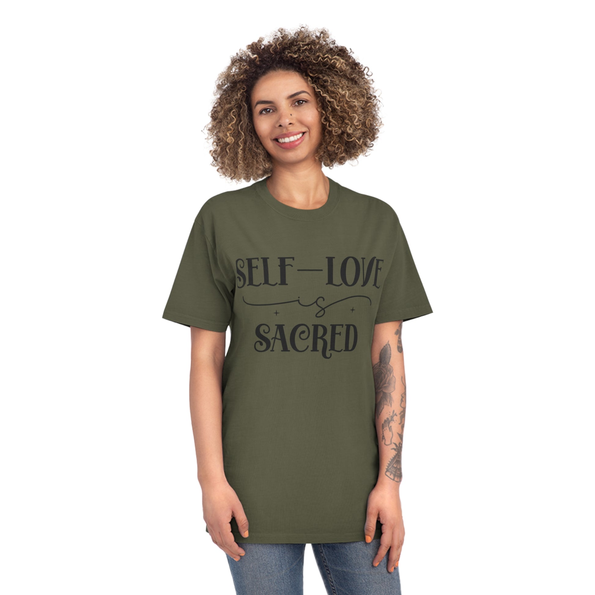 Self Love is Sacred Faded T Shirt - JOURNAL VENUE